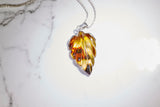 Amber Leaf Necklace