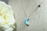 Moon Larimar Necklace - Luna Azul